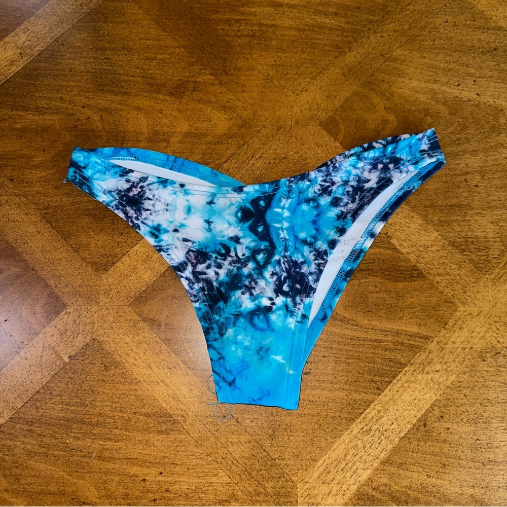 Blue Tie-Dye Women's Swim Bottom & Rave/Festival Bottoms